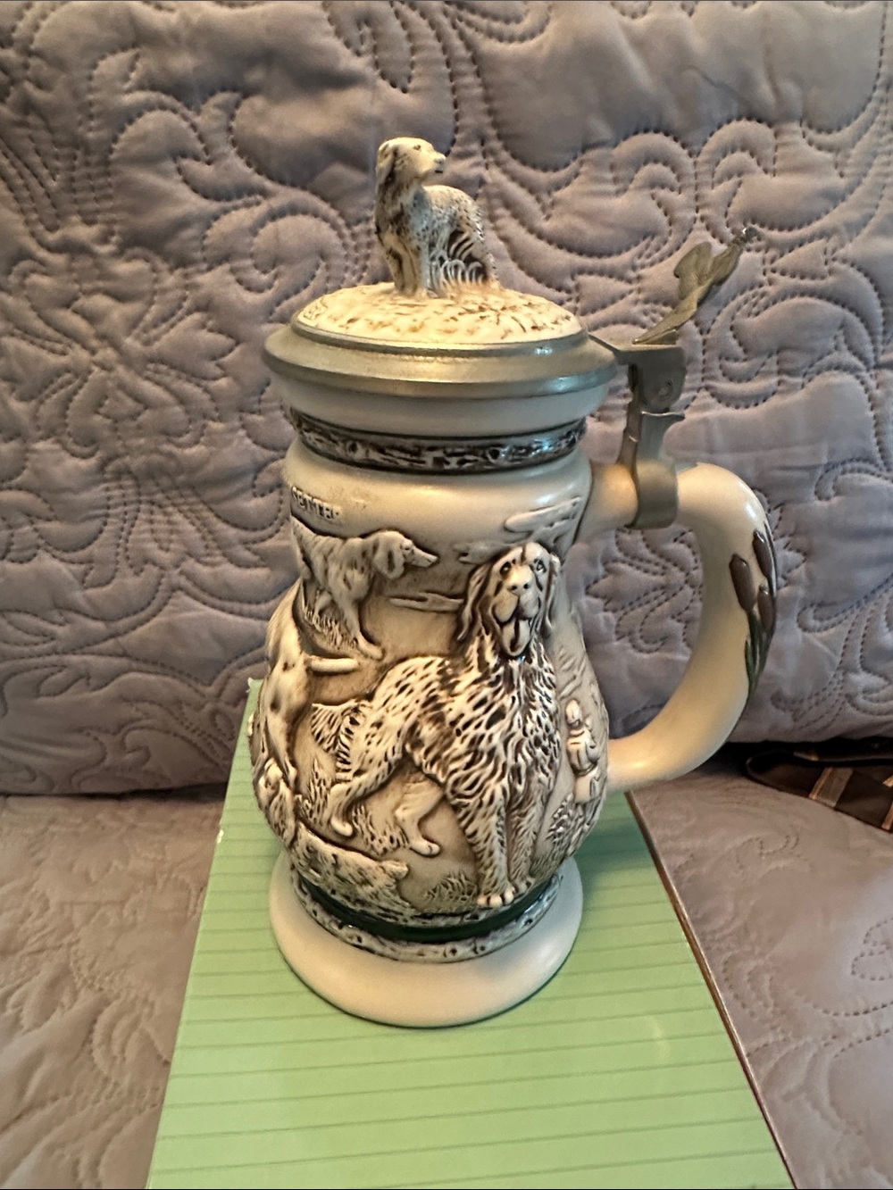 Avon Ceramic “ Great Dogs of the Outdoors” Stein